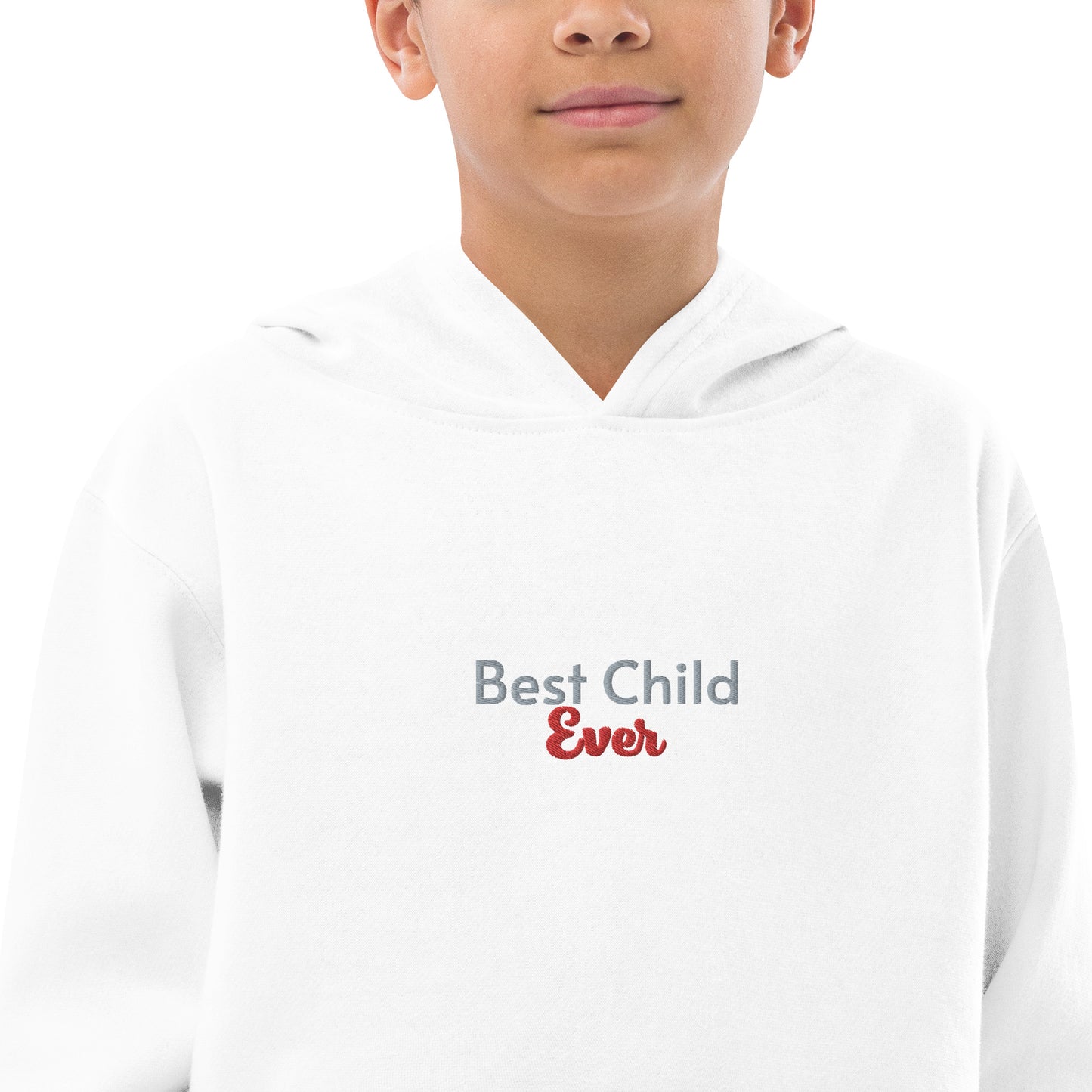 Kids fleece hoodie (Embroidery)