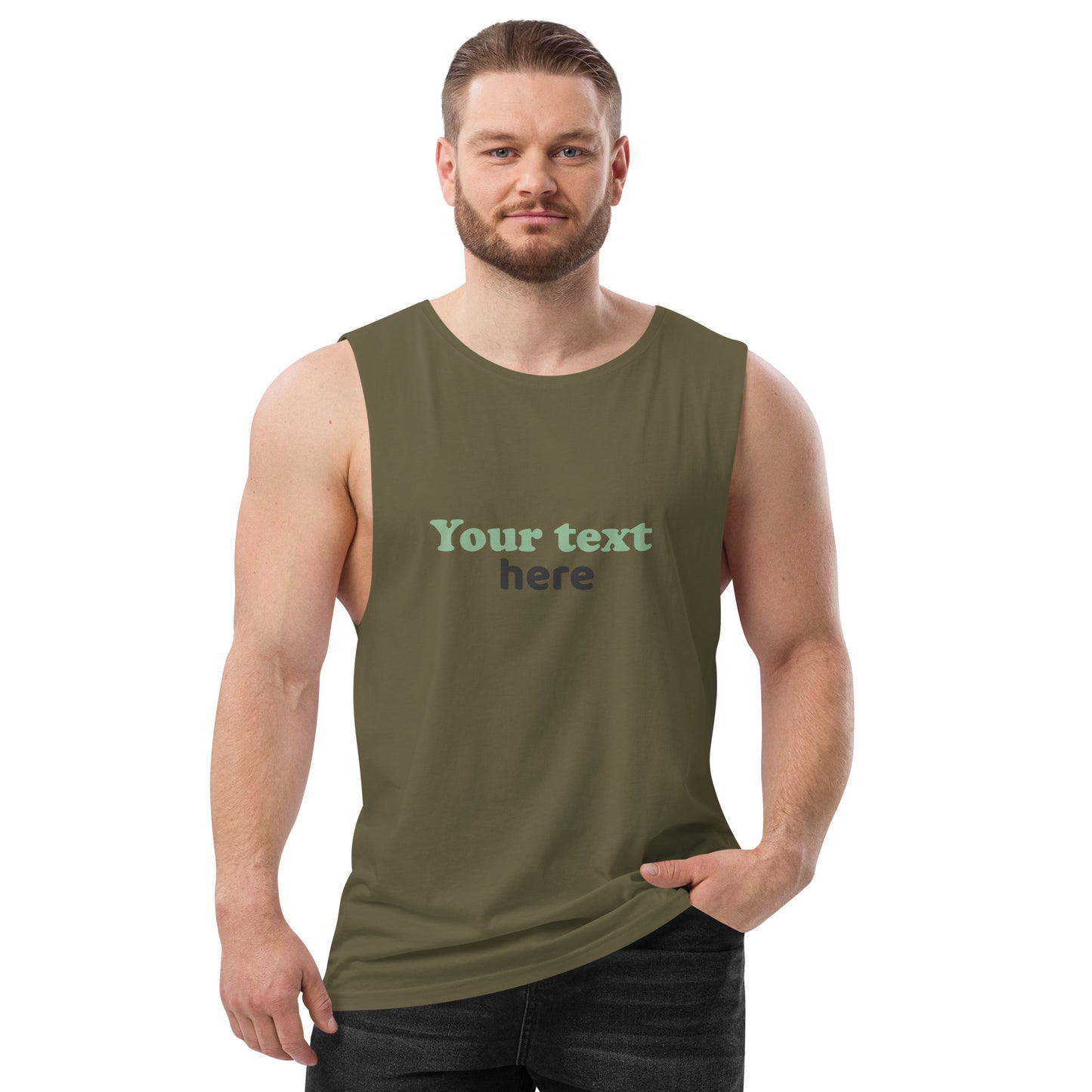 Men’s drop arm tank top