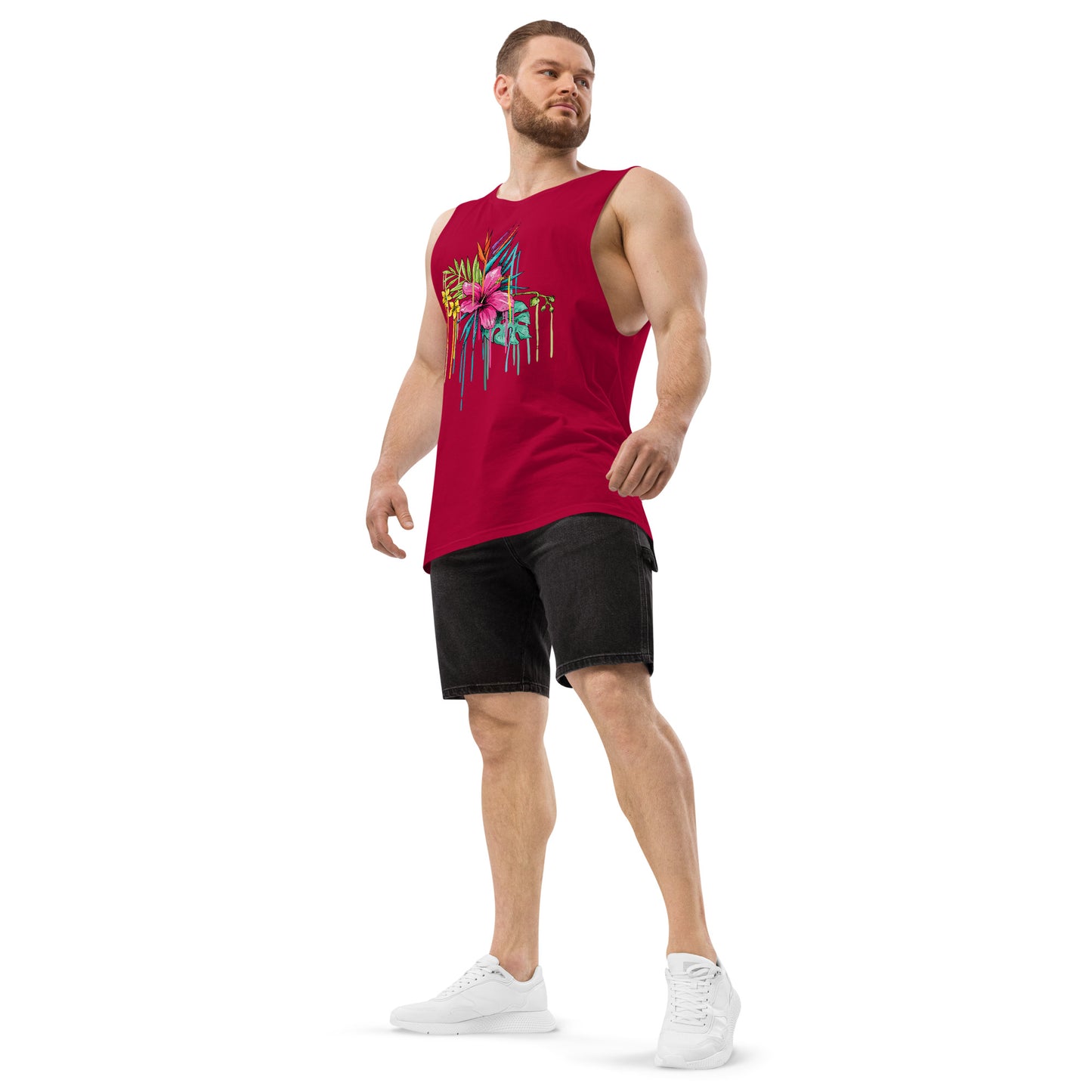 Men’s drop arm tank top