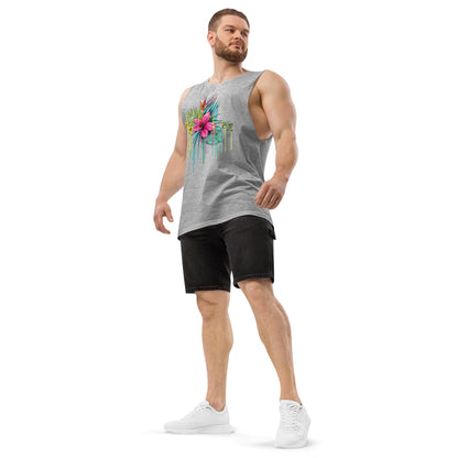 Men’s drop arm tank top