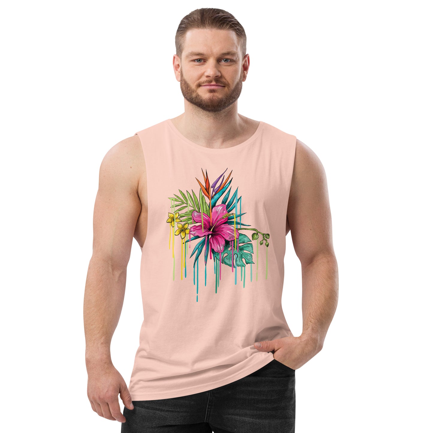 Men’s drop arm tank top