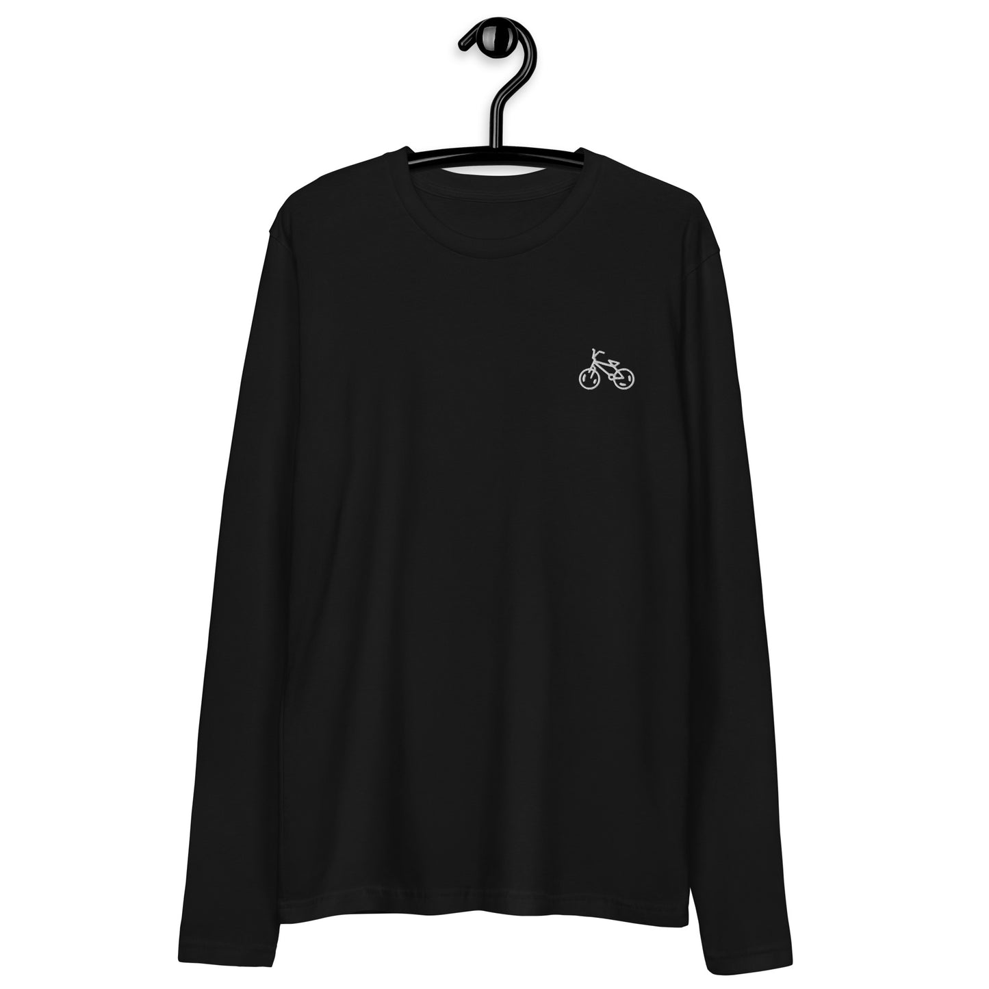 Men's Long Sleeve Fitted Crew (Embroidery)