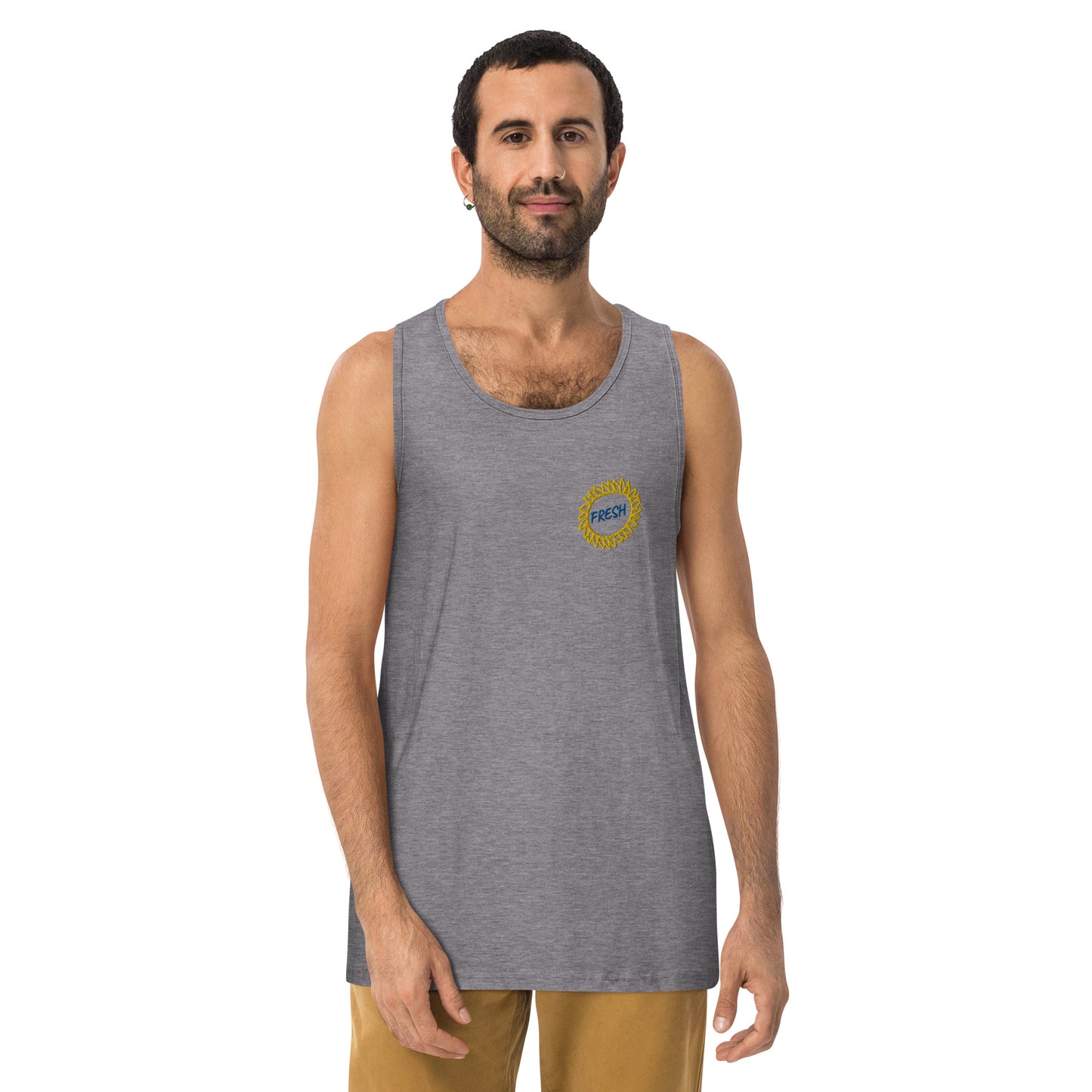 Men’s premium tank top (Embroidery)