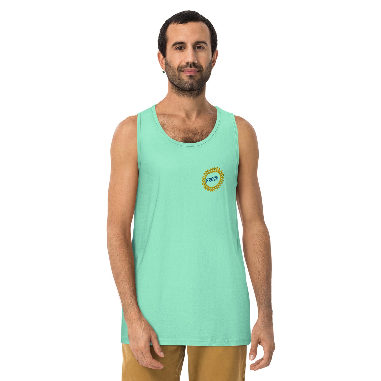 Men’s premium tank top (Embroidery)