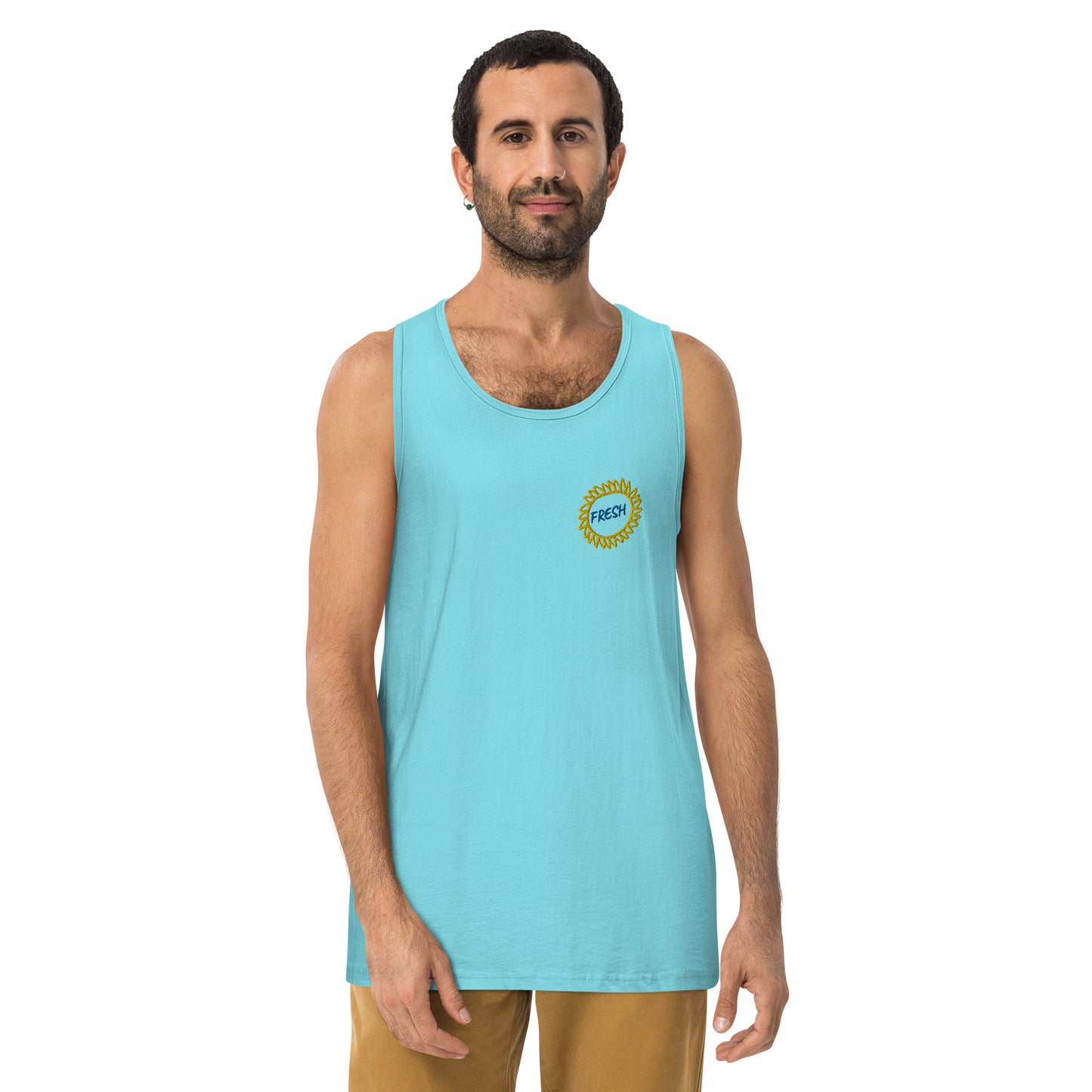 Men’s premium tank top (Embroidery)