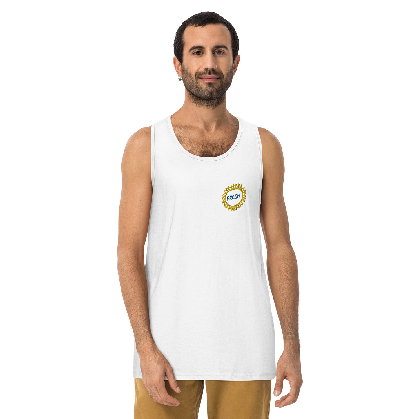 Men’s premium tank top (Embroidery)