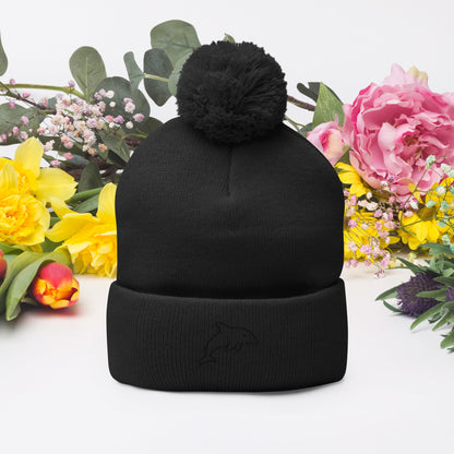 Pom-Pom Beanie (Embroidery)