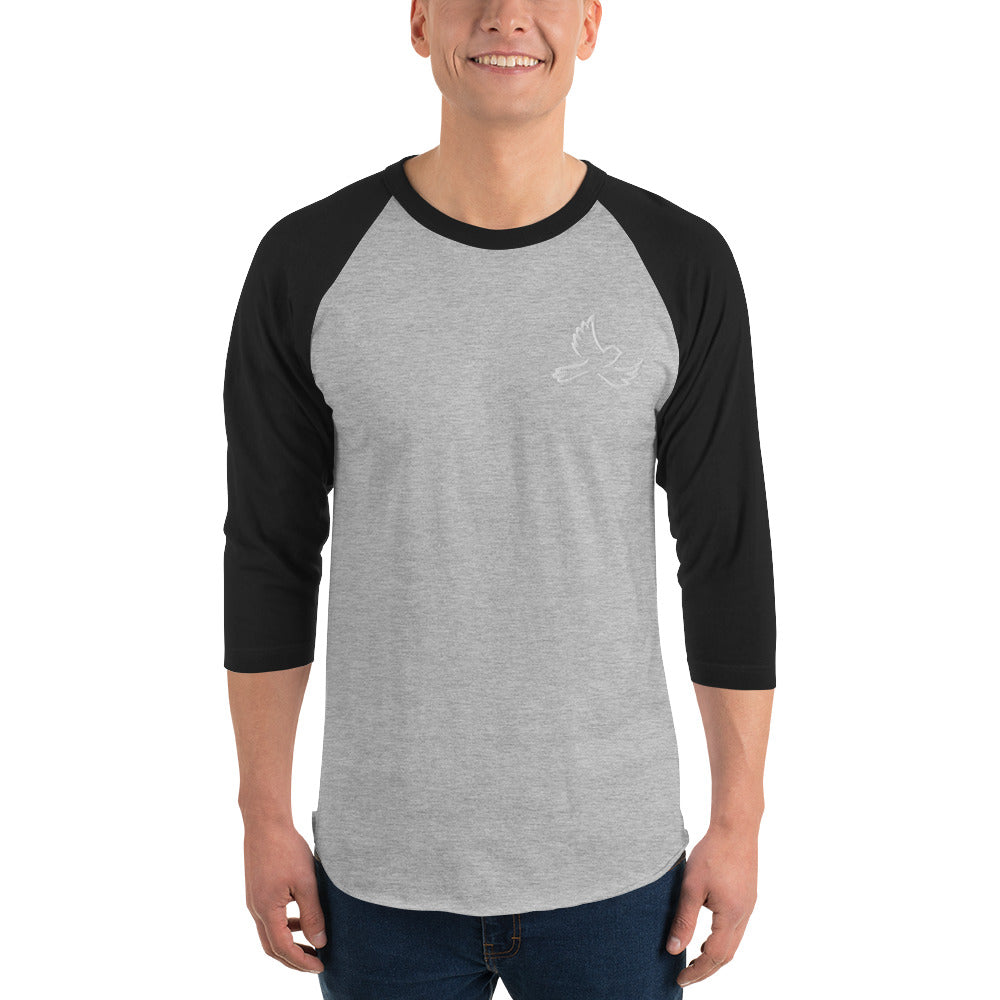 Unisex 3/4 sleeve raglan shirt (Embroidery)