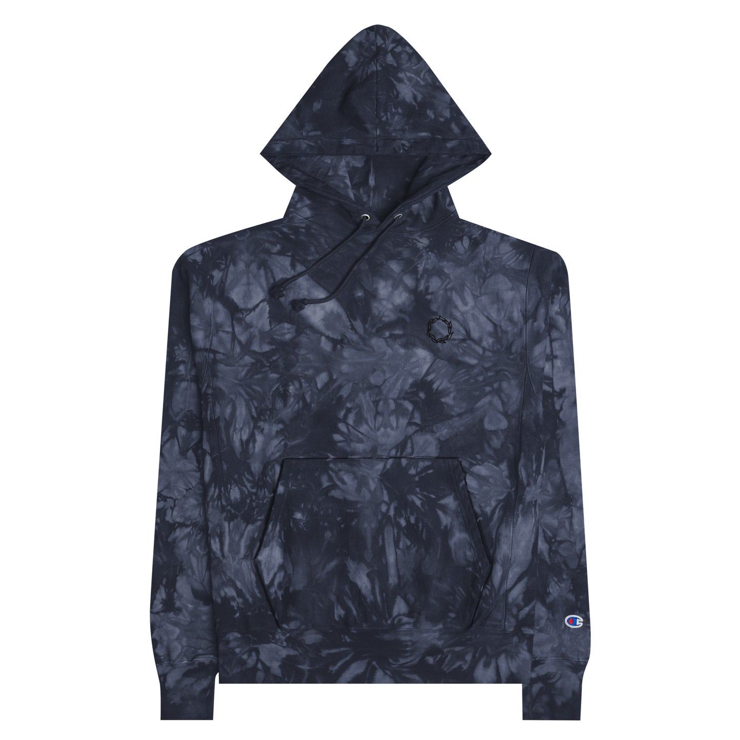 Unisex Champion tie-dye hoodie(Embroidery)