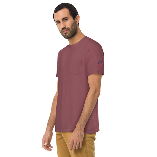 Unisex garment-dyed pocket t-shirt