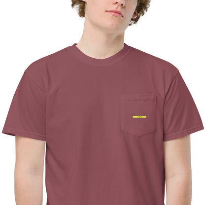 Unisex garment-dyed pocket t-shirt