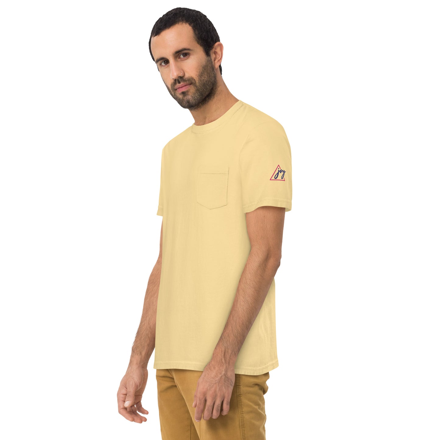 Unisex garment-dyed pocket t-shirt