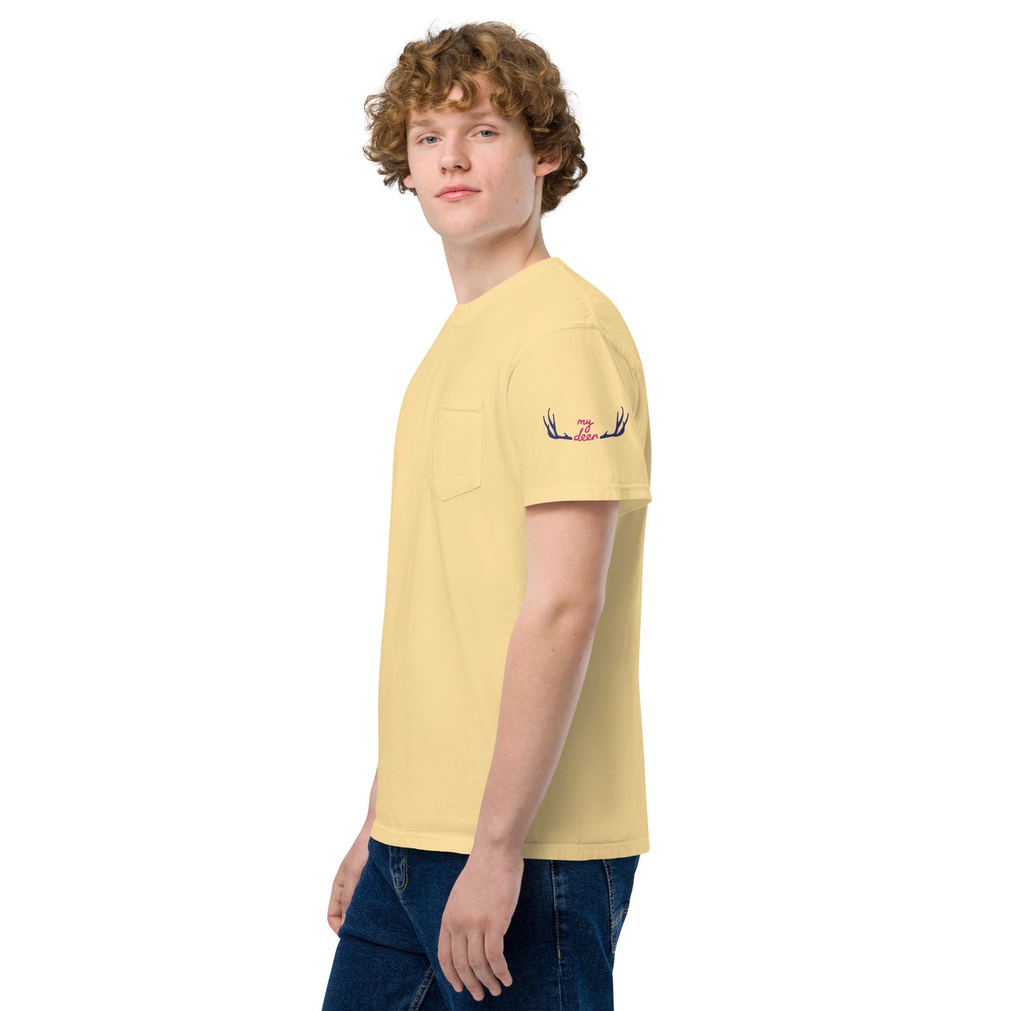 Unisex garment-dyed pocket t-shirt