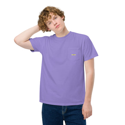 Unisex garment-dyed pocket t-shirt