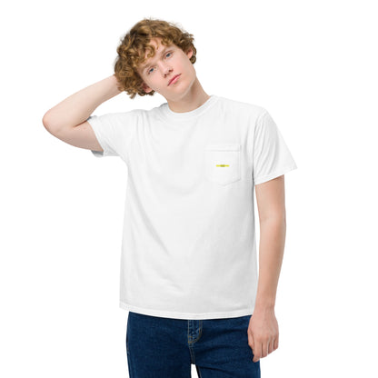 Unisex garment-dyed pocket t-shirt