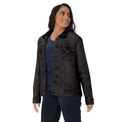 Unisex denim sherpa jacket (Embroidery)