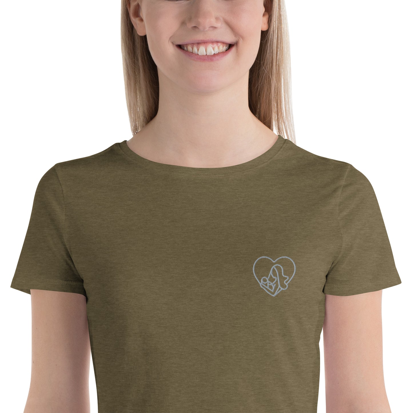 Women’s Crop Tee (Embroidery)