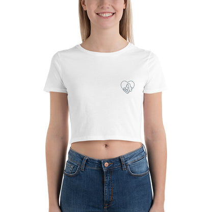 Women’s Crop Tee (Embroidery)