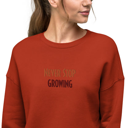 Women's Crop Sweatshirt (Embroidery)