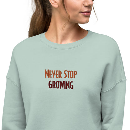 Women's Crop Sweatshirt (Embroidery)