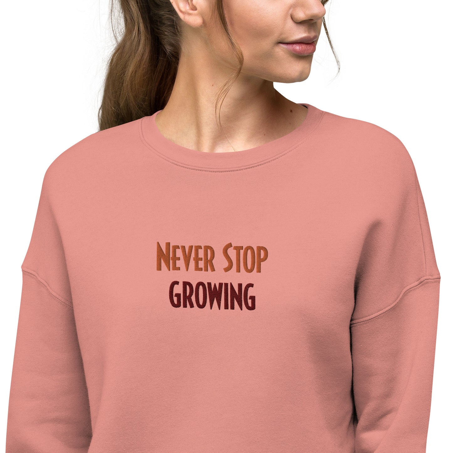 Women's Crop Sweatshirt (Embroidery)