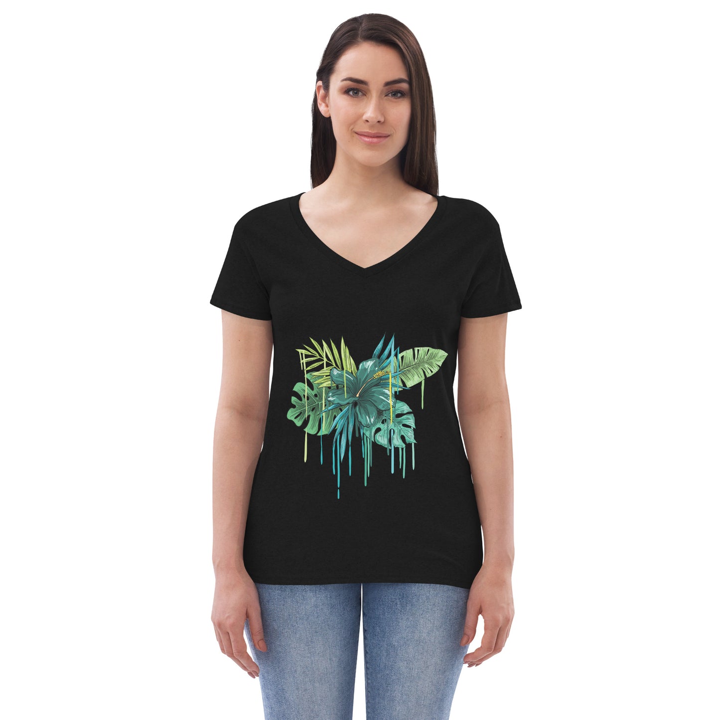 Women’s recycled v-neck t-shirt