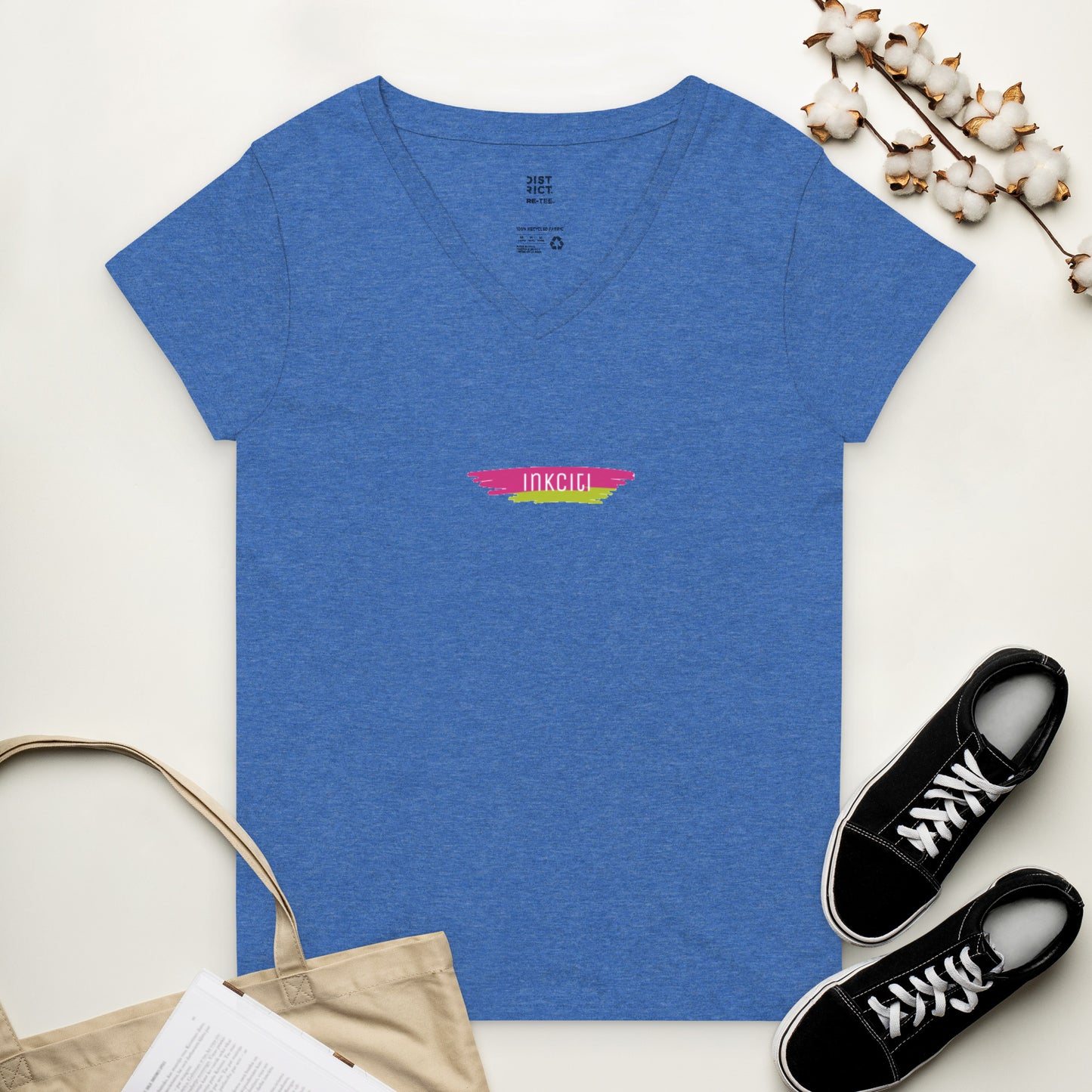 Women’s recycled v-neck t-shirt