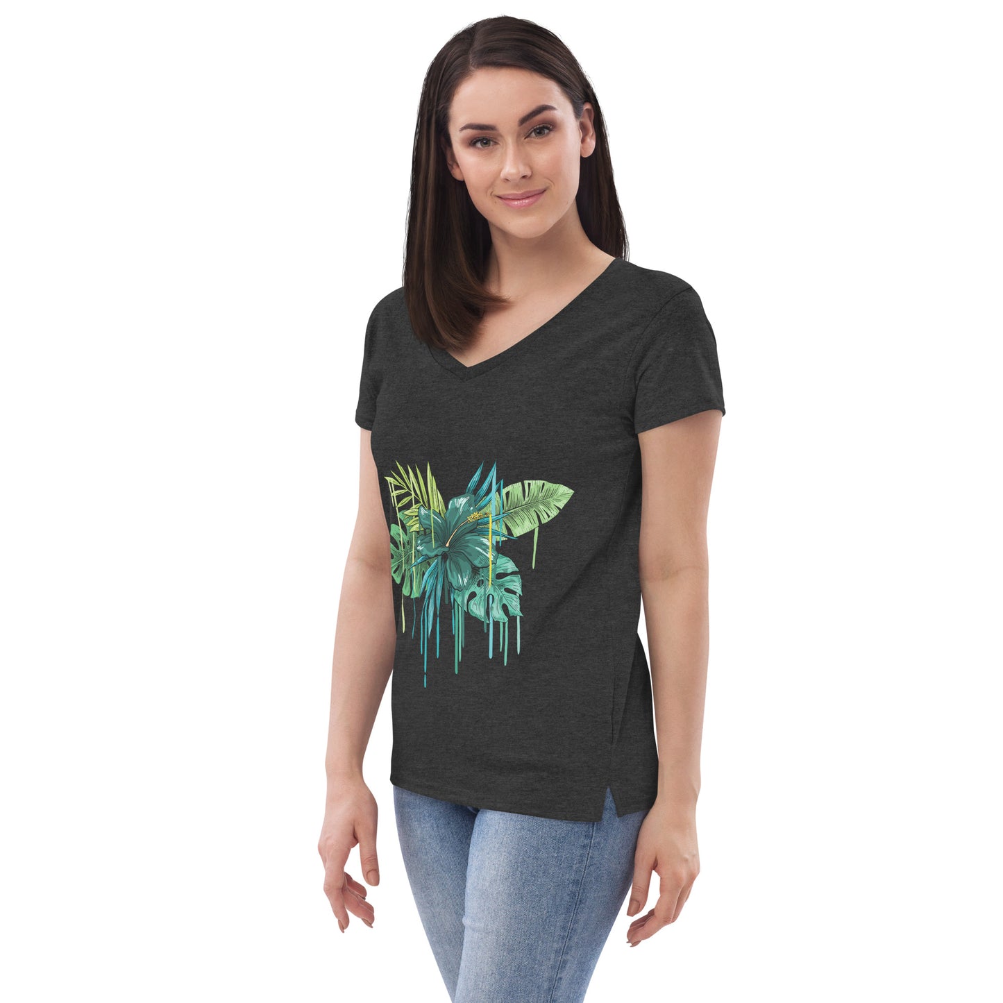 Women’s recycled v-neck t-shirt