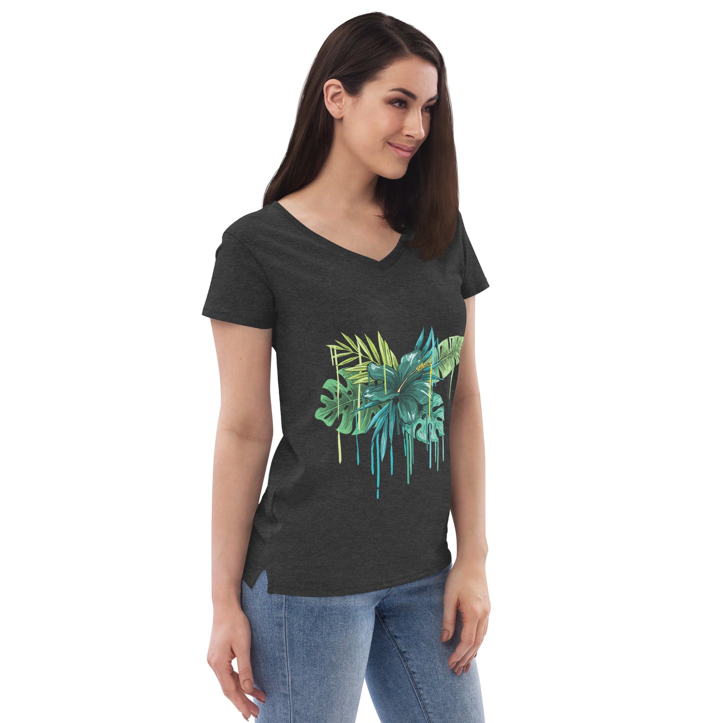 Women’s recycled v-neck t-shirt