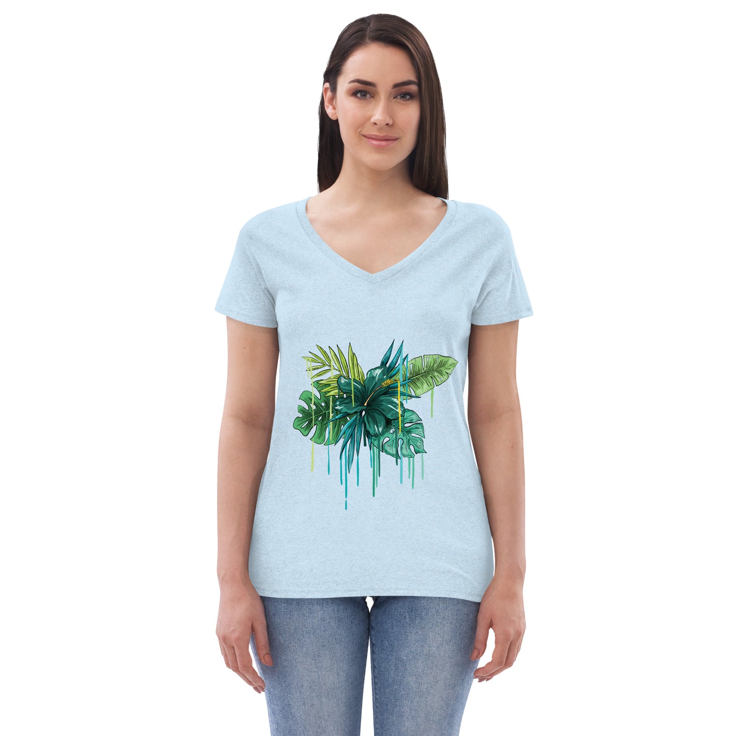 Women’s recycled v-neck t-shirt