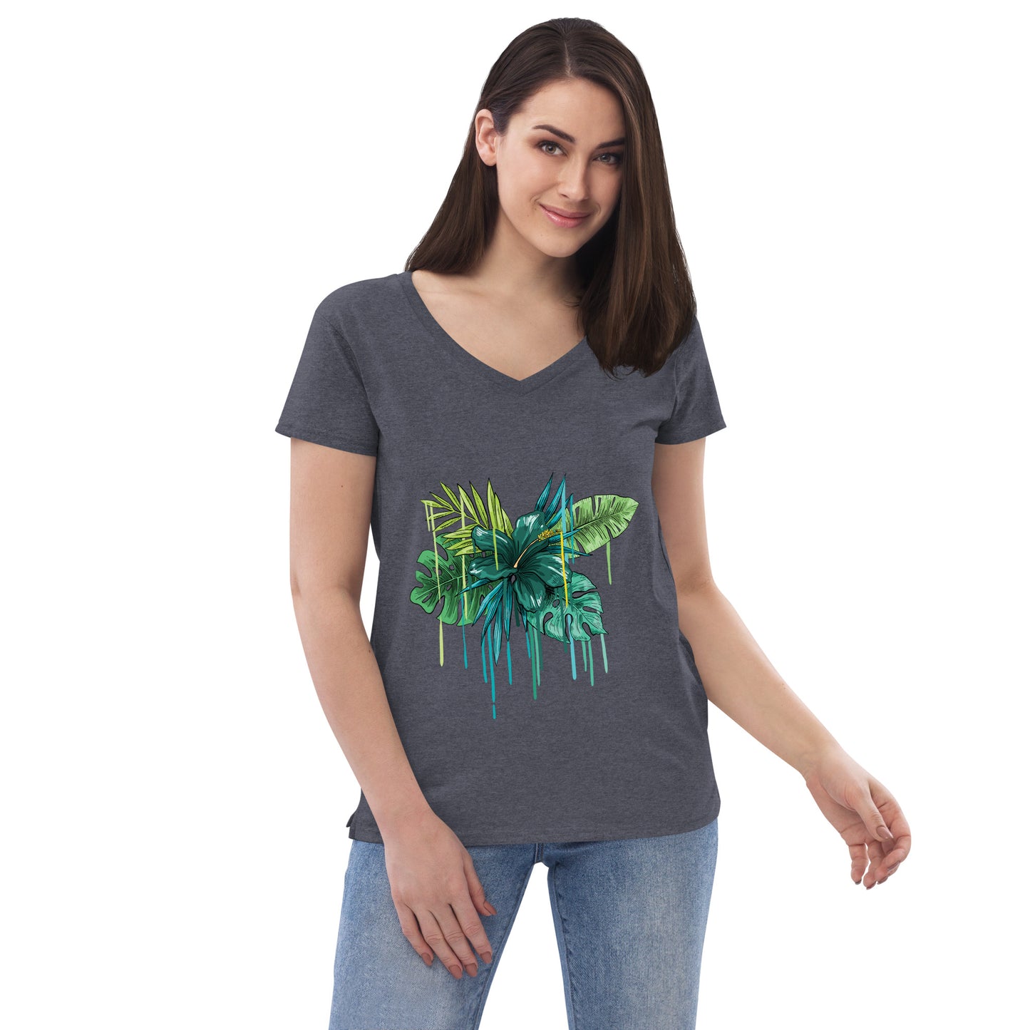 Women’s recycled v-neck t-shirt