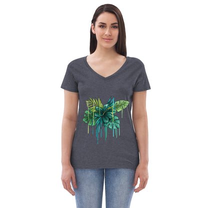 Women’s recycled v-neck t-shirt