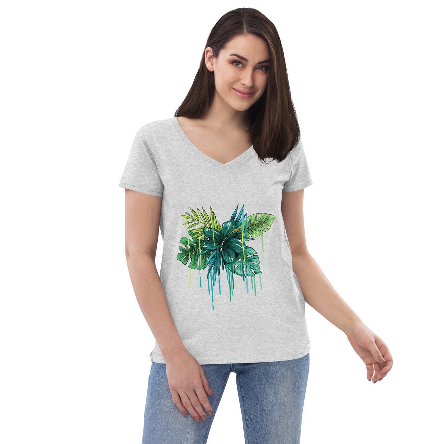 Women’s recycled v-neck t-shirt