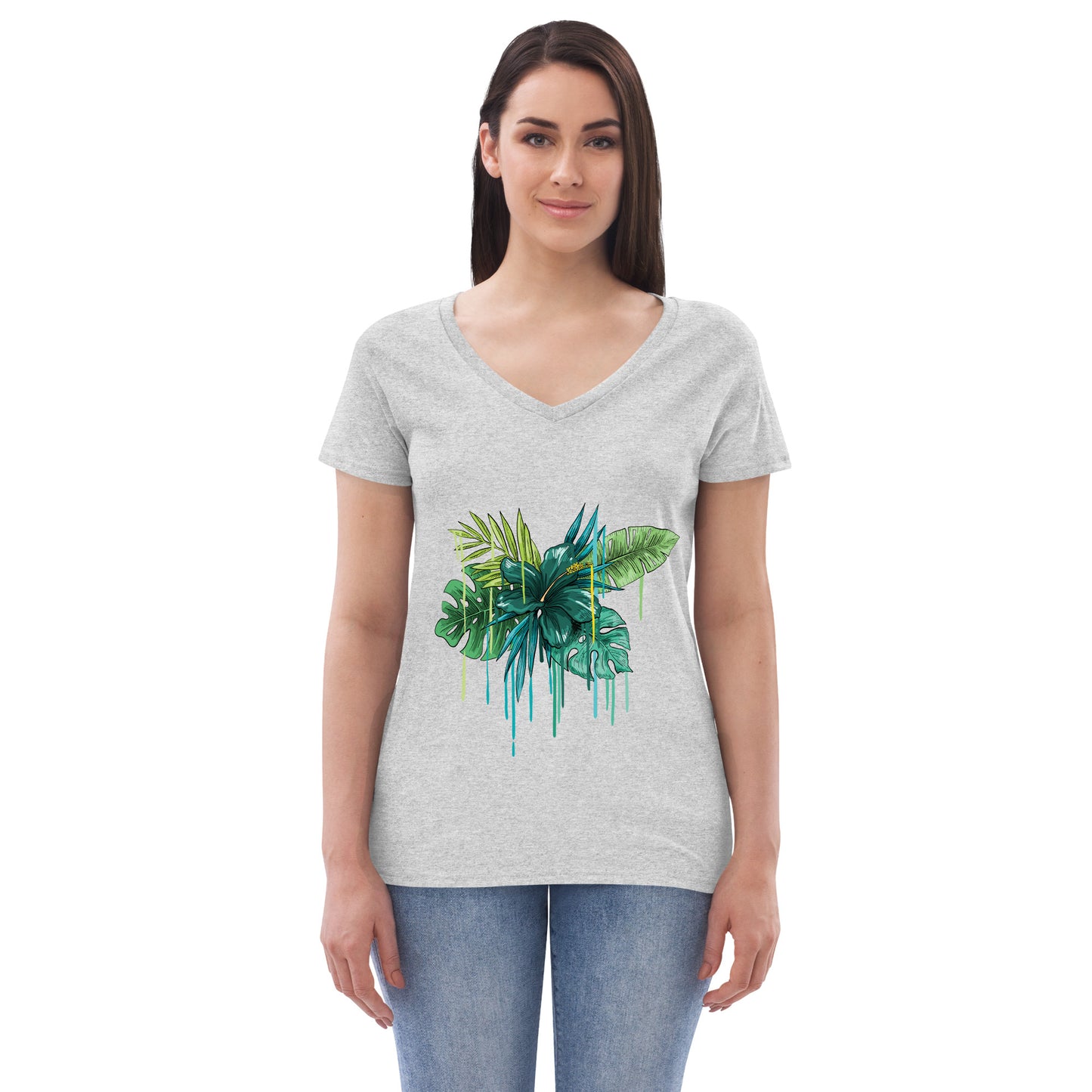 Women’s recycled v-neck t-shirt