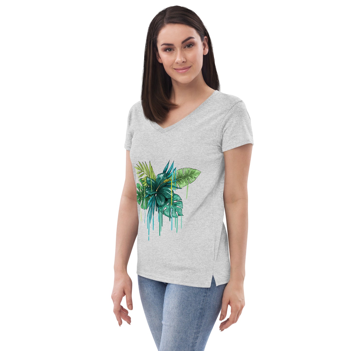 Women’s recycled v-neck t-shirt