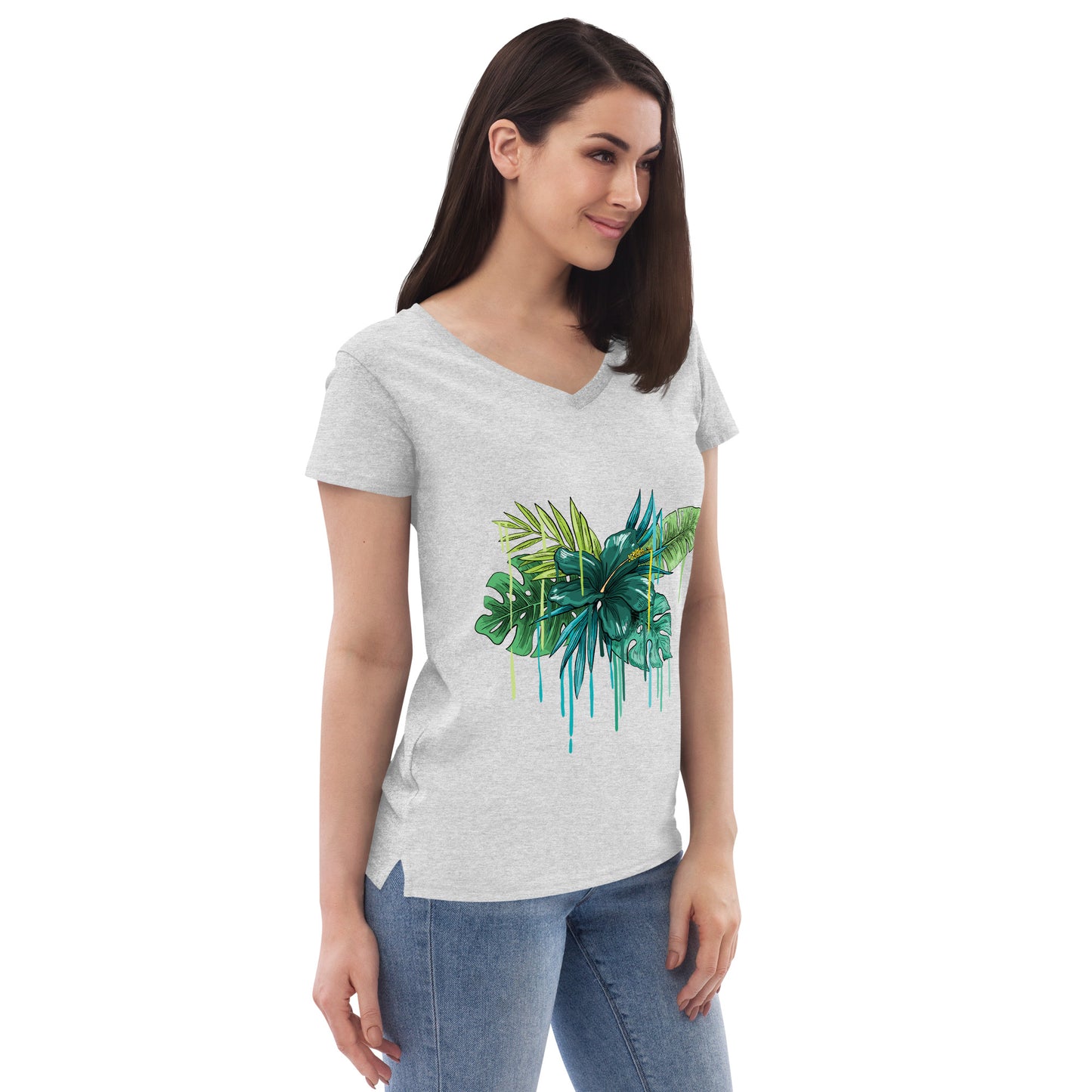 Women’s recycled v-neck t-shirt