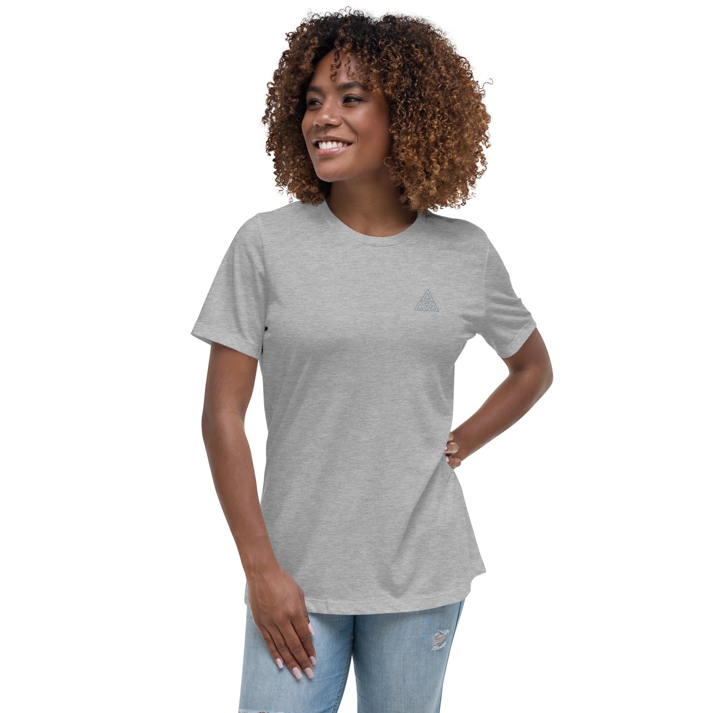 Women's Relaxed T-Shirt (Embroidery)