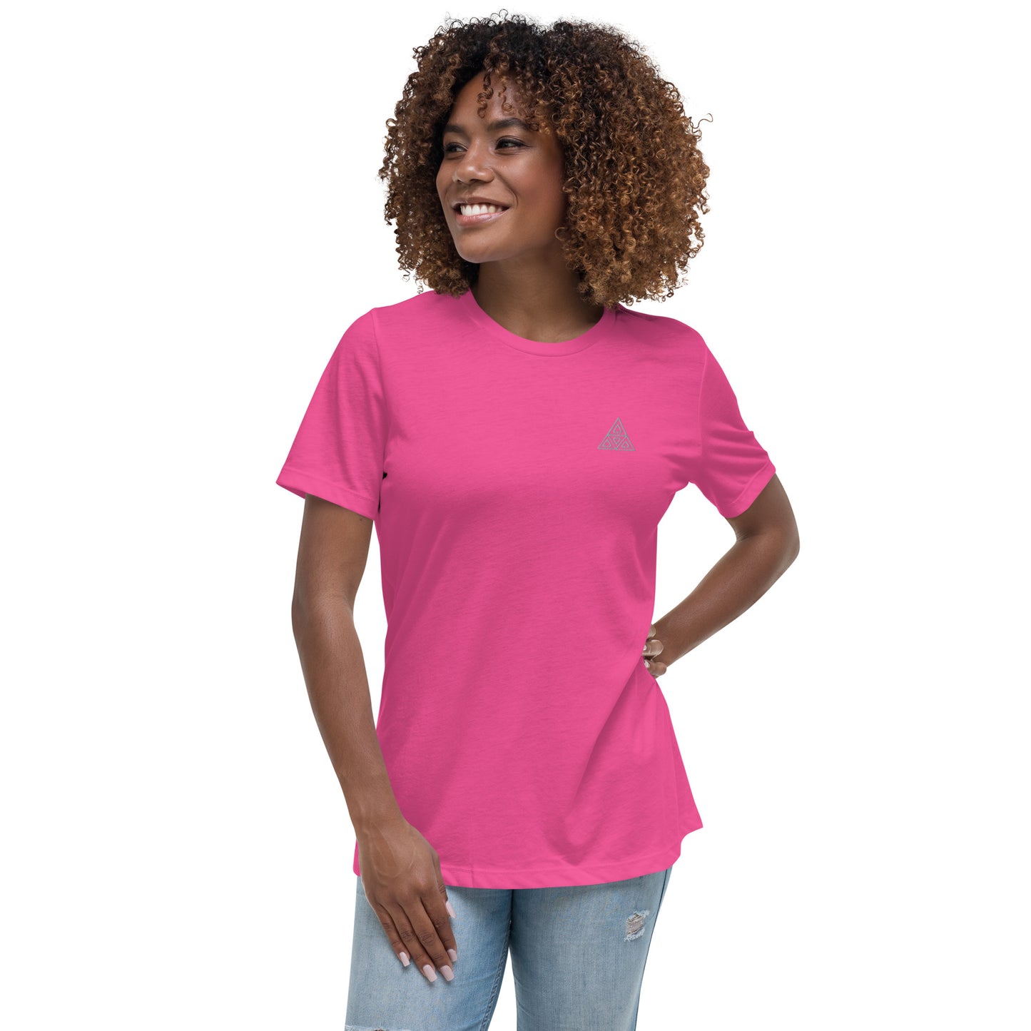 Women's Relaxed T-Shirt (Embroidery)