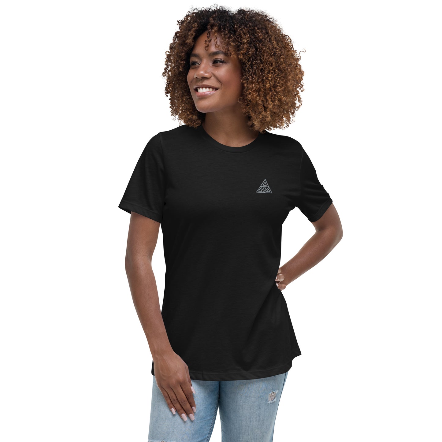 Women's Relaxed T-Shirt (Embroidery)