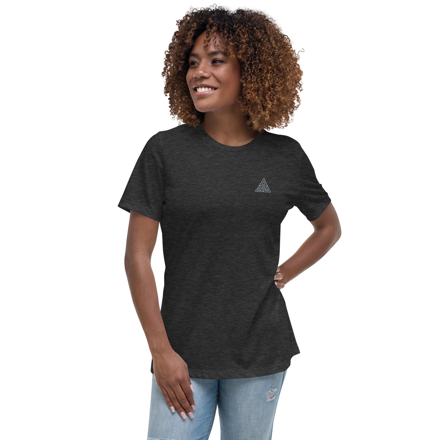 Women's Relaxed T-Shirt (Embroidery)