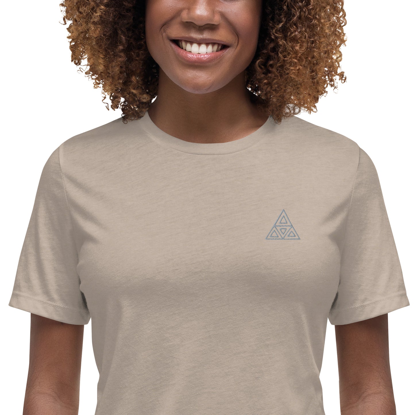 Women's Relaxed T-Shirt (Embroidery)